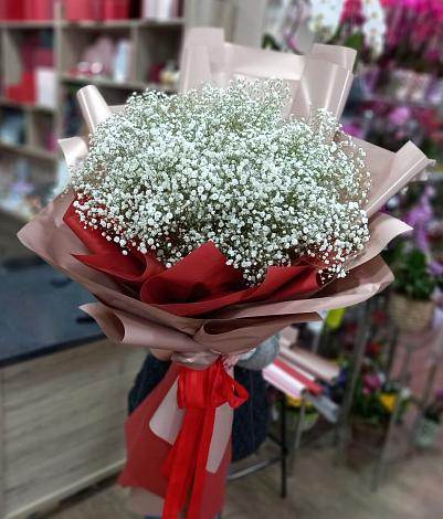 Букет цветов из: Гипсофила в Платнировской