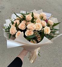 Букет Кремовые розы Латте в Платнировской
